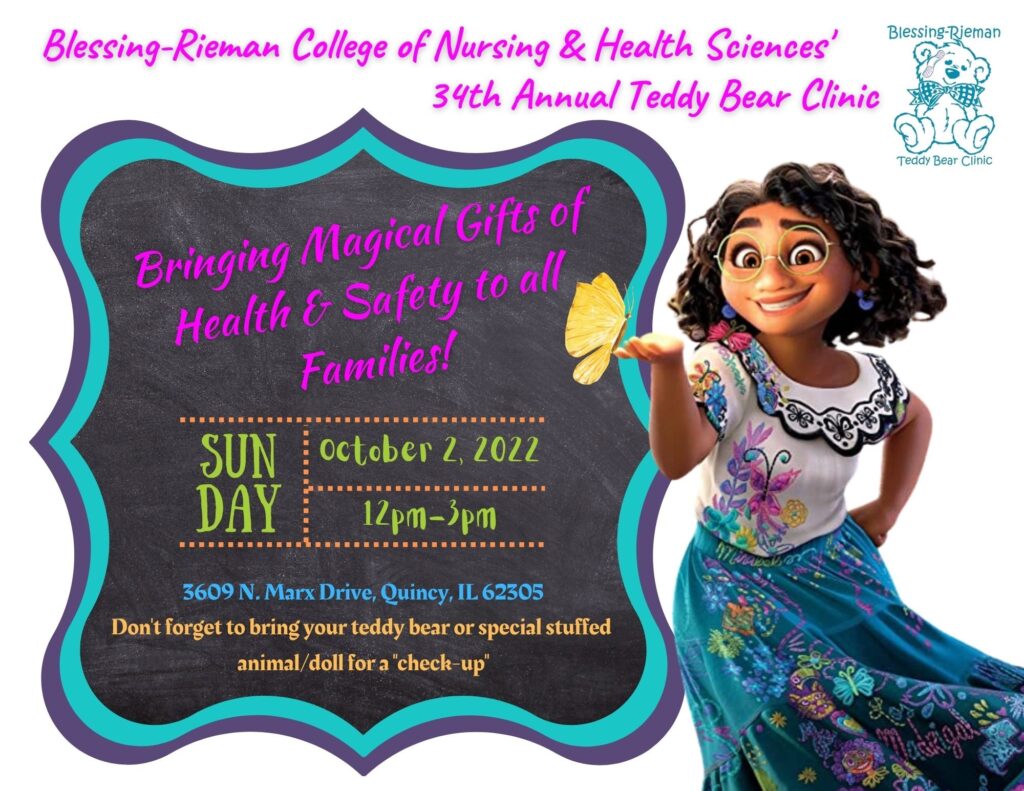 Blessing-Rieman College of Nursing &amp; Health Sciences' 34th Annual Teddy Bear Clinic Printed Flyer