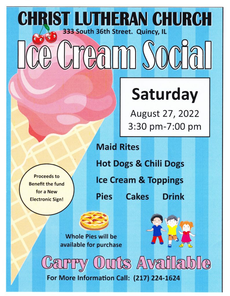 Ice Cream Social Flyer 2022