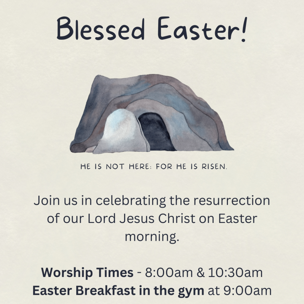 Neutral Grey Watercolour Religious Easter Sunday Instagram Post