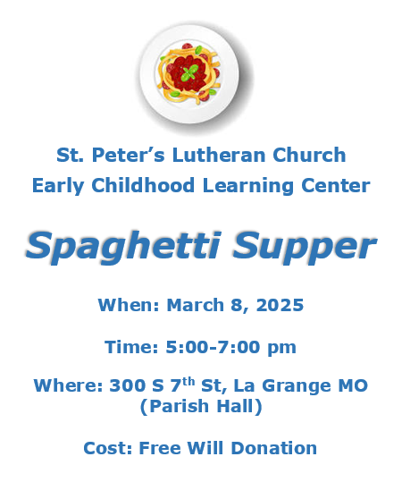 2025 ECLC Spaghetti supper